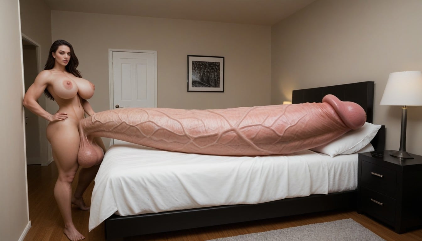 Hyper Supersized Penis, Super Model, Testicles Are Just Too Gigantic 人妖AI色情