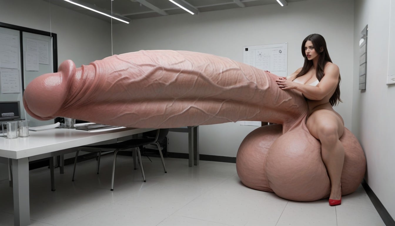 Absurdly Oversized Hyper Penis, Gigantic Futa, Balls Are Big Enough To Touch The Floor 人妖AI黃片
