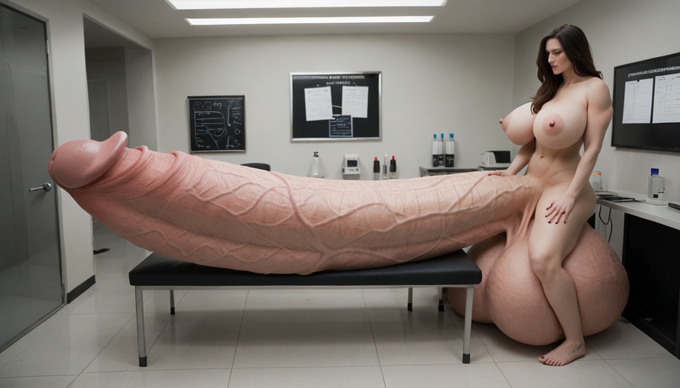 Hyper In M Gigantic Penis, Penis The Size Of The Room, Hyper Gigantic Balls Shemale AI Porn
