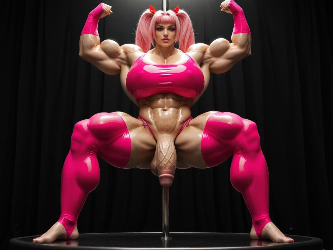 霓虹燈, Super Muscular, Huge Muscles 人妖AI黃片