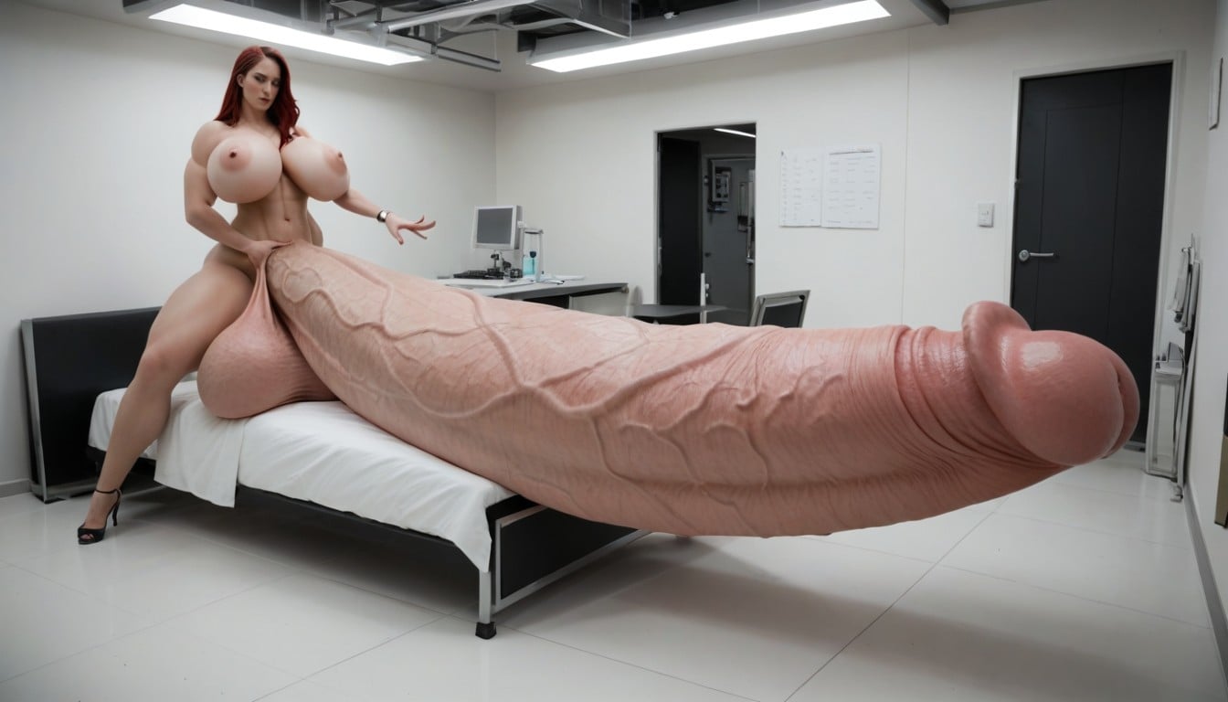 Choqué, Looking At Penis, Balls Are Big Enough To Touch The Floor Porno IA transsexuelle