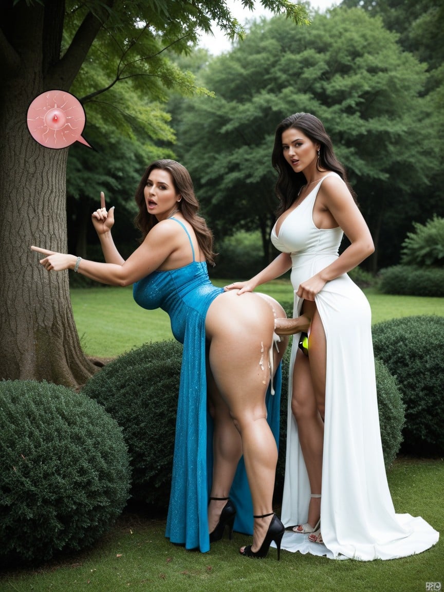 Long Hair, Futa Behind Female, Doggystyle On Female Porno IA transsexuelle