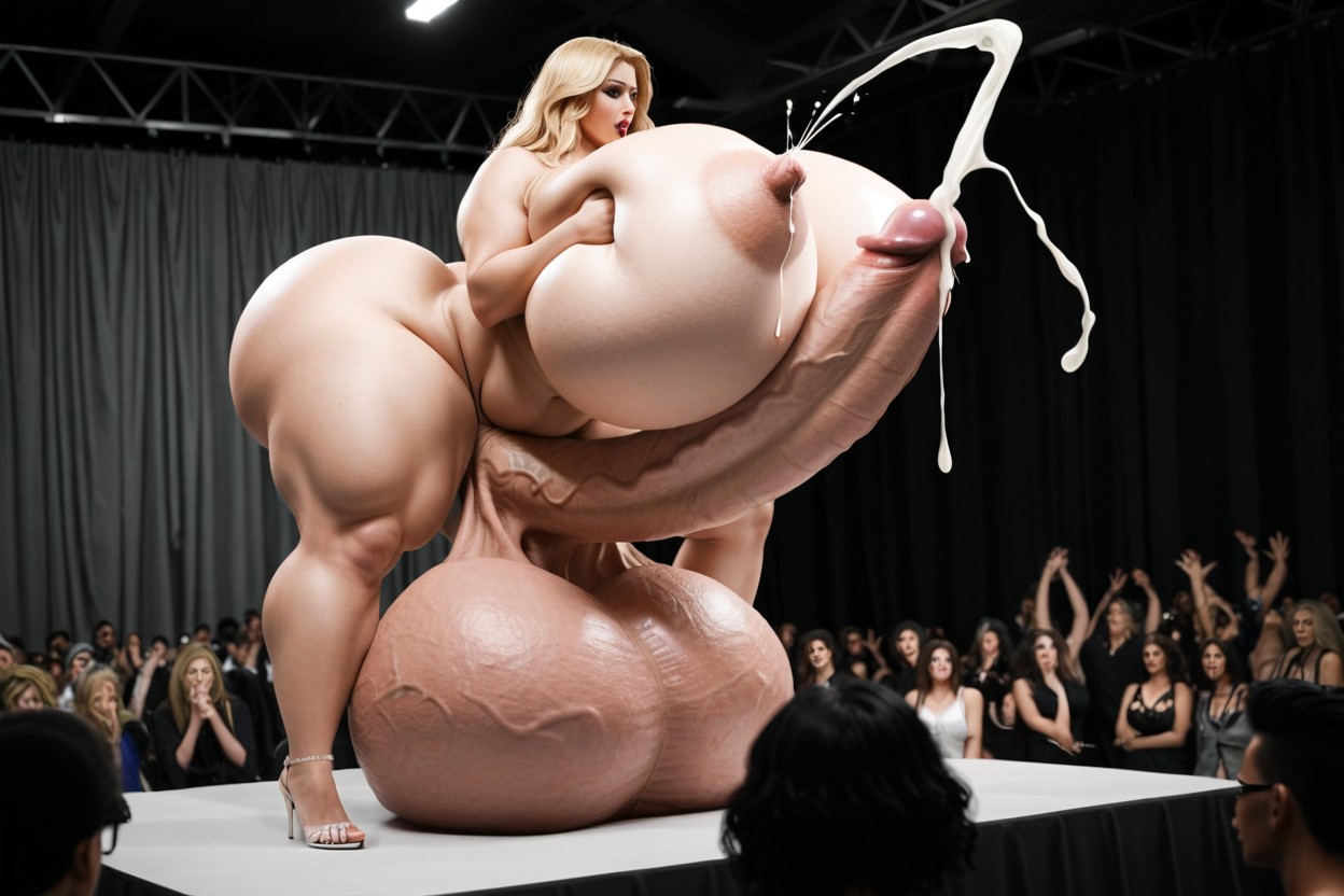 Extremely Waist, Voluptuous Buttocks, Hyper Cock Futa Porno IA transsexuelle