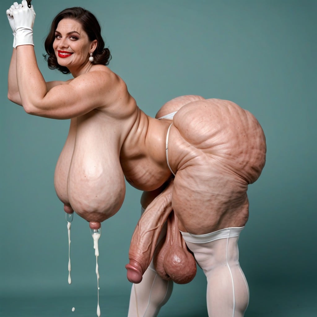 큰, Hyper Curvy, Hyper Long Cocks 쉬메일 AI 포르노