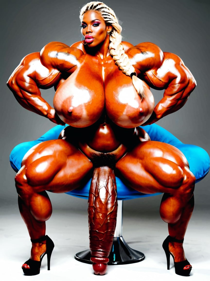 Penis Is Just Way Too Gigantic, Hyper Long Ebony Penis, Africaine Porno IA transsexuelle