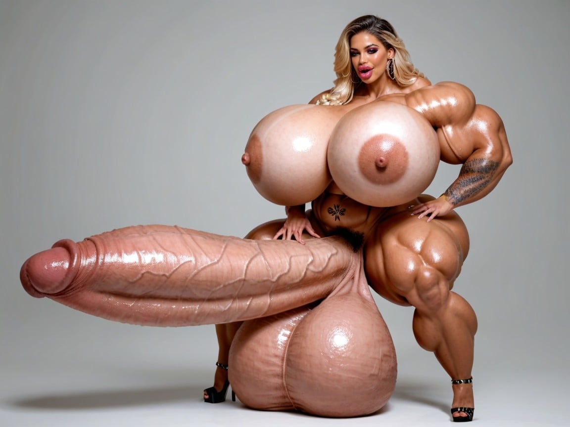 Hyper Gigantic Massive Muscle, Jungle, Hyper Gigantic Abs Porno IA transsexuelle