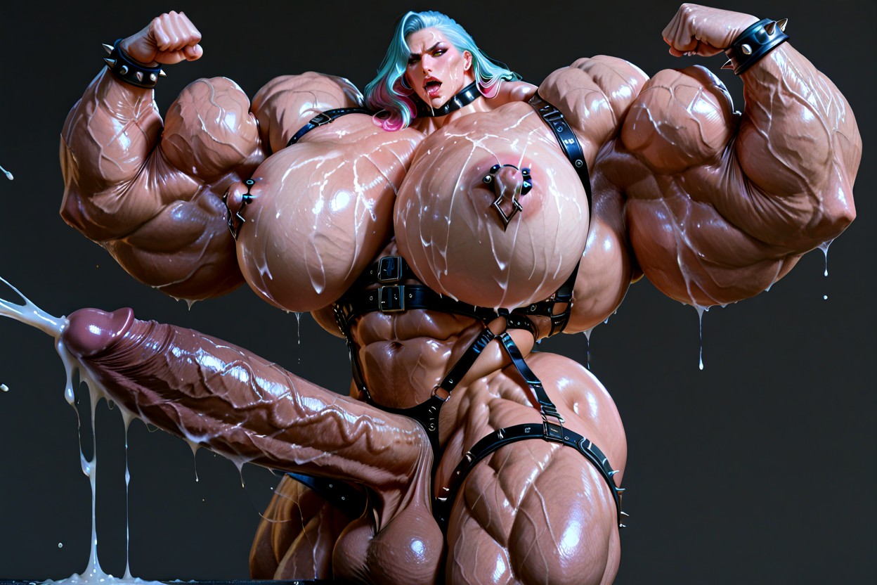 Hyper Veiny Claves, 18+, Massive Cumshot Travesti IA Pornô