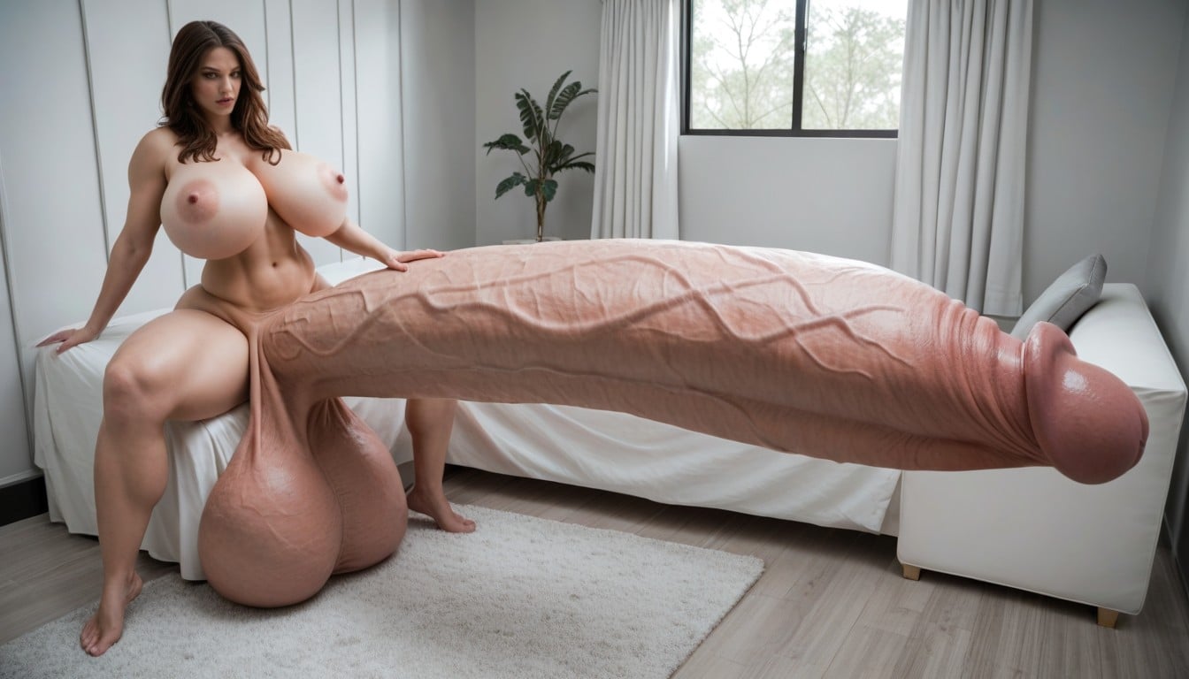 Hyper Supersized Penis, Super Model, Impossibly Large Penis 人妖AI色情