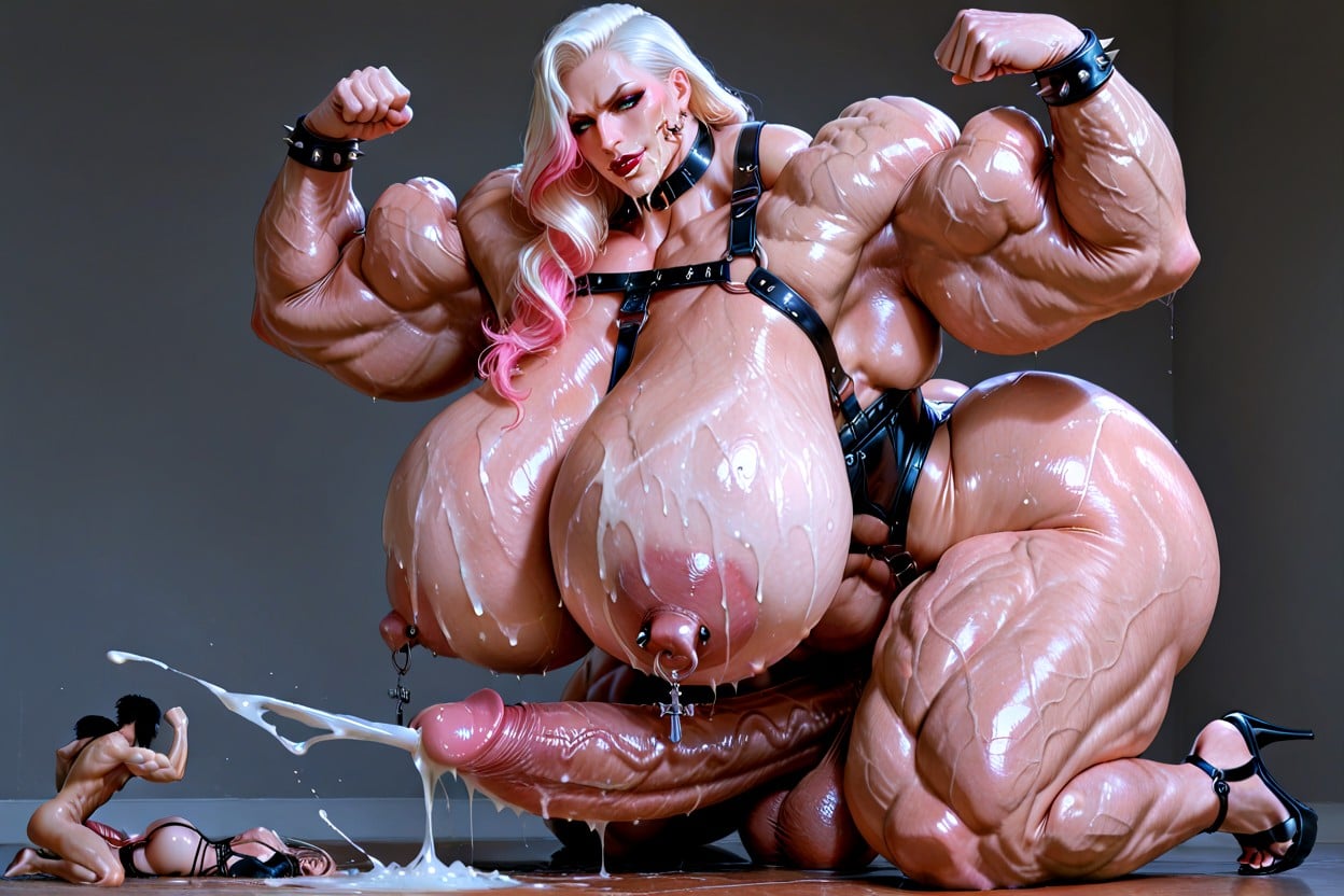Thick Muscular Neck, Hyper Gigantic Penis, Gigantic Muscular Scalene Porno IA transsexuelle