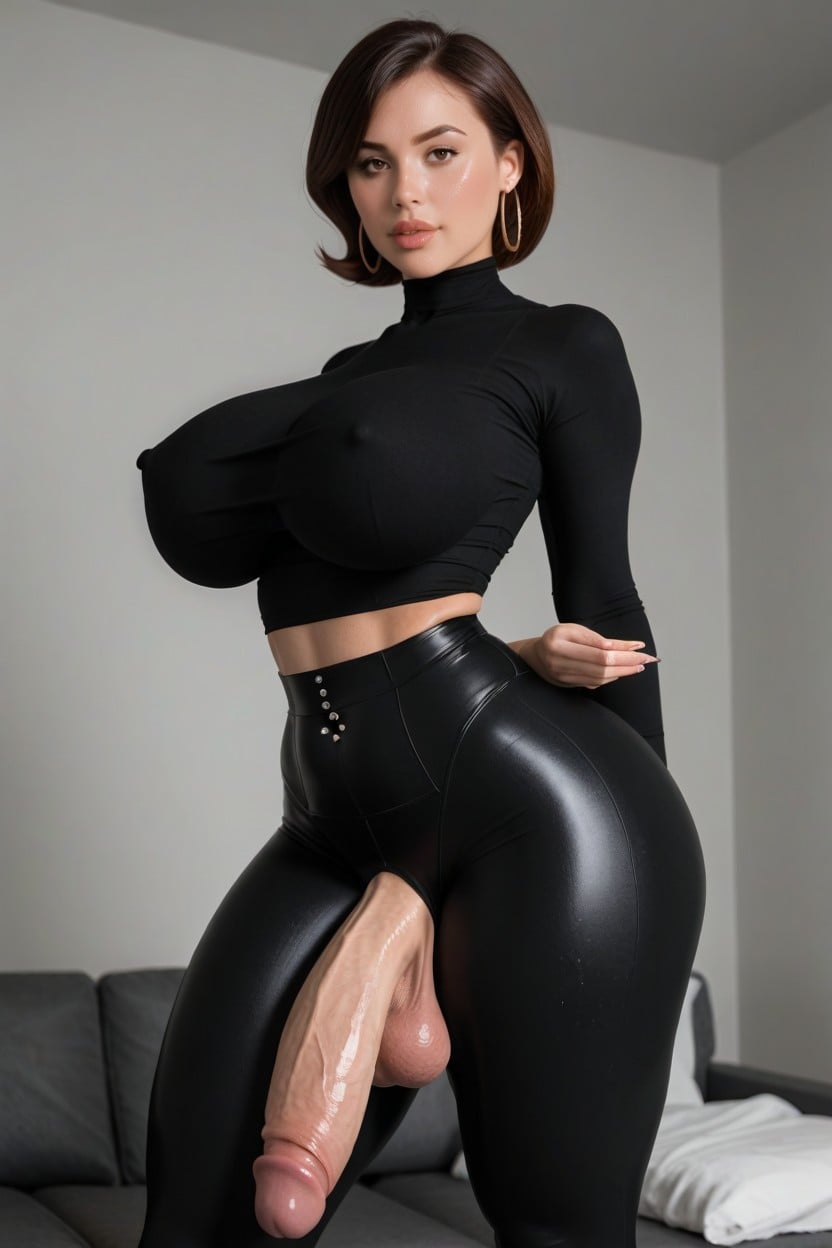두꺼운 허벅지, Phat Thighs, Detailed Nipples 쉬메일 AI 포르노