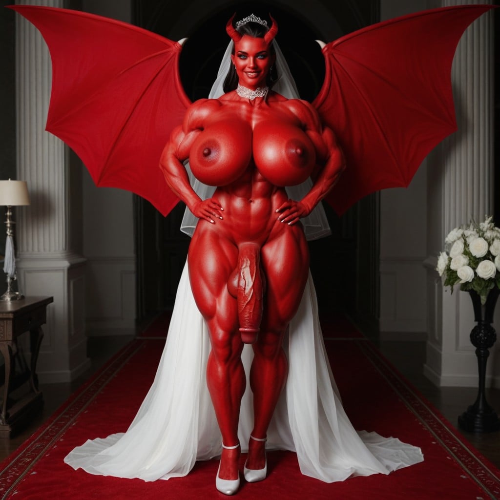 Casamento, Gigantic Pectoralis Major, Voluptuous Travesti IA Pornô