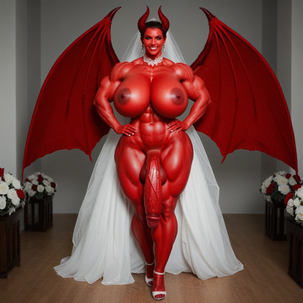 Extremely Beautiful, Happy, Devil 쉬메일 AI 포르노