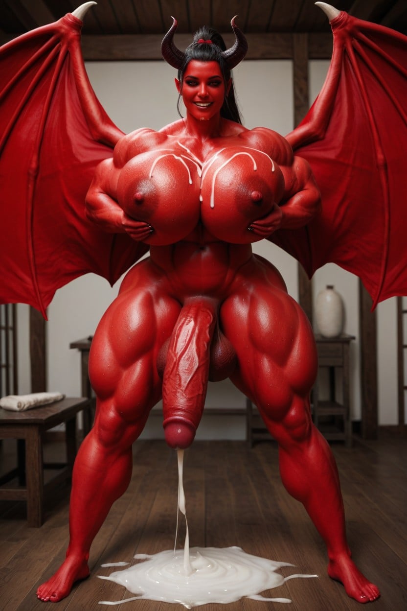 Front View, Masturbating, Standing 人妖AI黃片