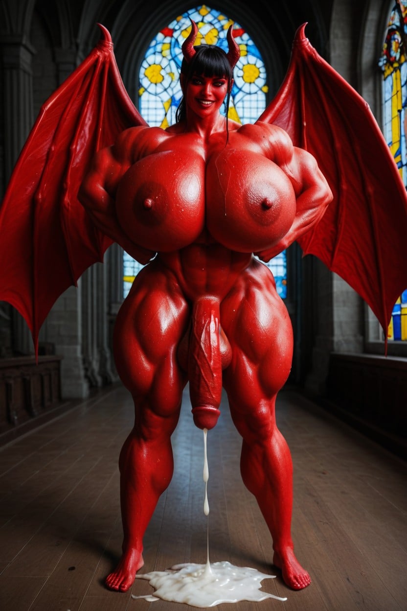 Stunningly Beautiful, Gigantic Enormous Biceps, Voluptuous Porno IA transsexuelle