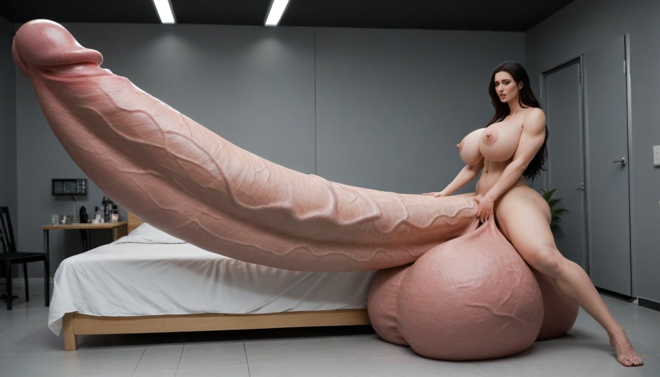 Gigantic Penis, Fashion Show, Hyper Gigantic Balls Porno IA transsexuelle