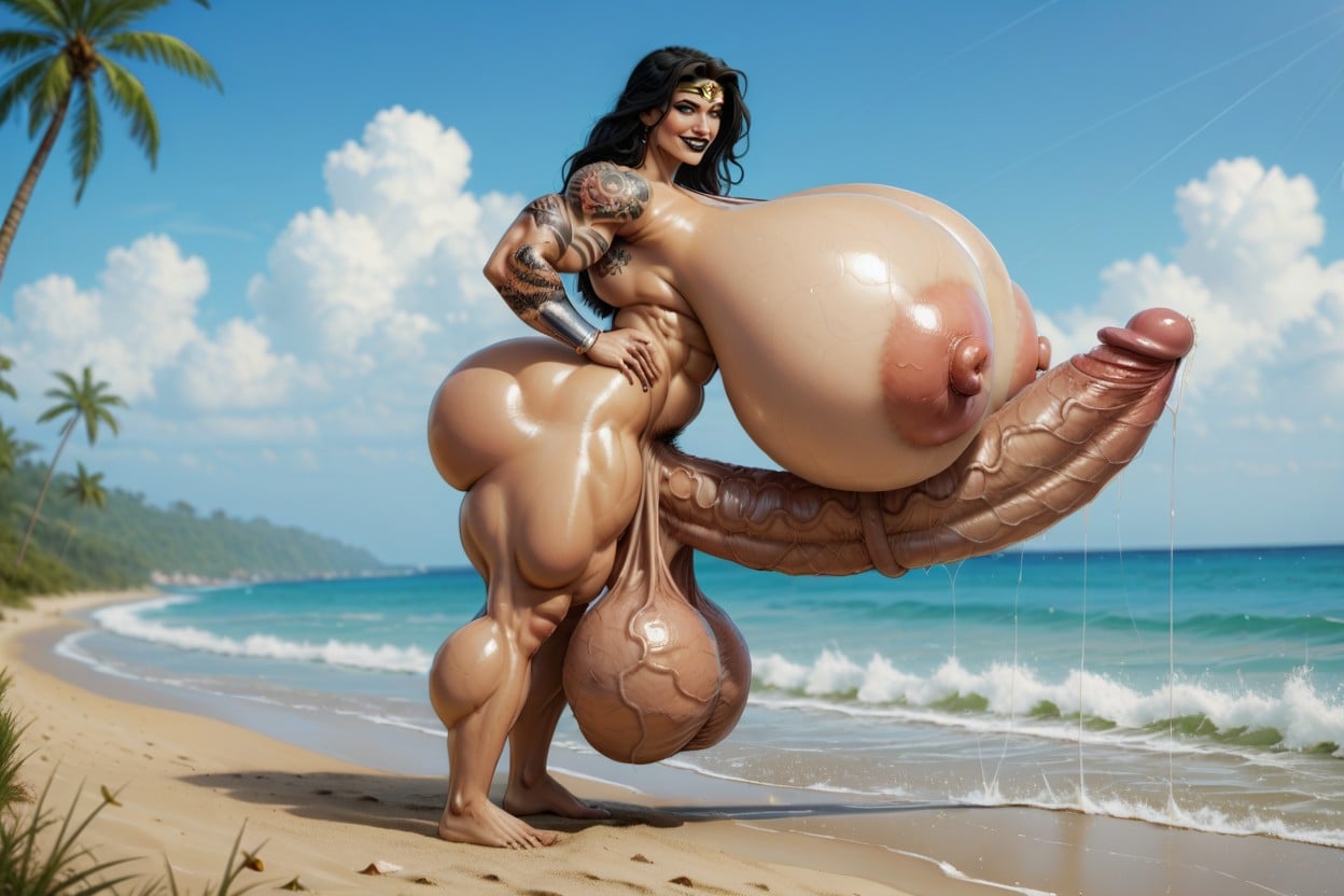 Solo, Cuerpo Completo, Breasts Expansion Porno shemale IA