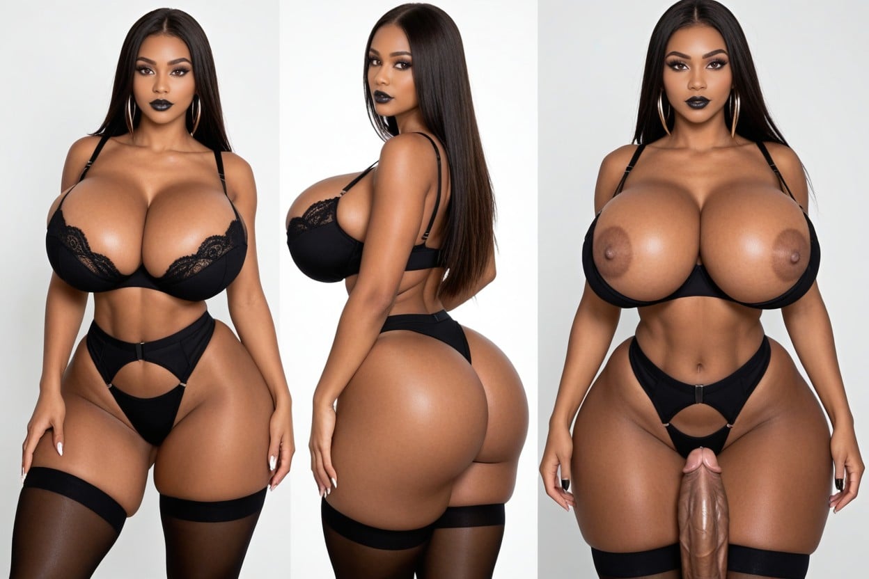 Clivage, Gigantic Black Cock, Hyper Massive Thick Wide Ass Porno IA transsexuelle