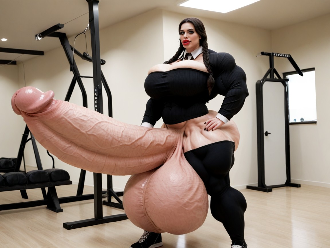 Ultra Detail Face, Penis Is Just Way Too Gigantic, Nude Hyper Futanari With Hyper Gigantic Penis Transfrau KI-Porno