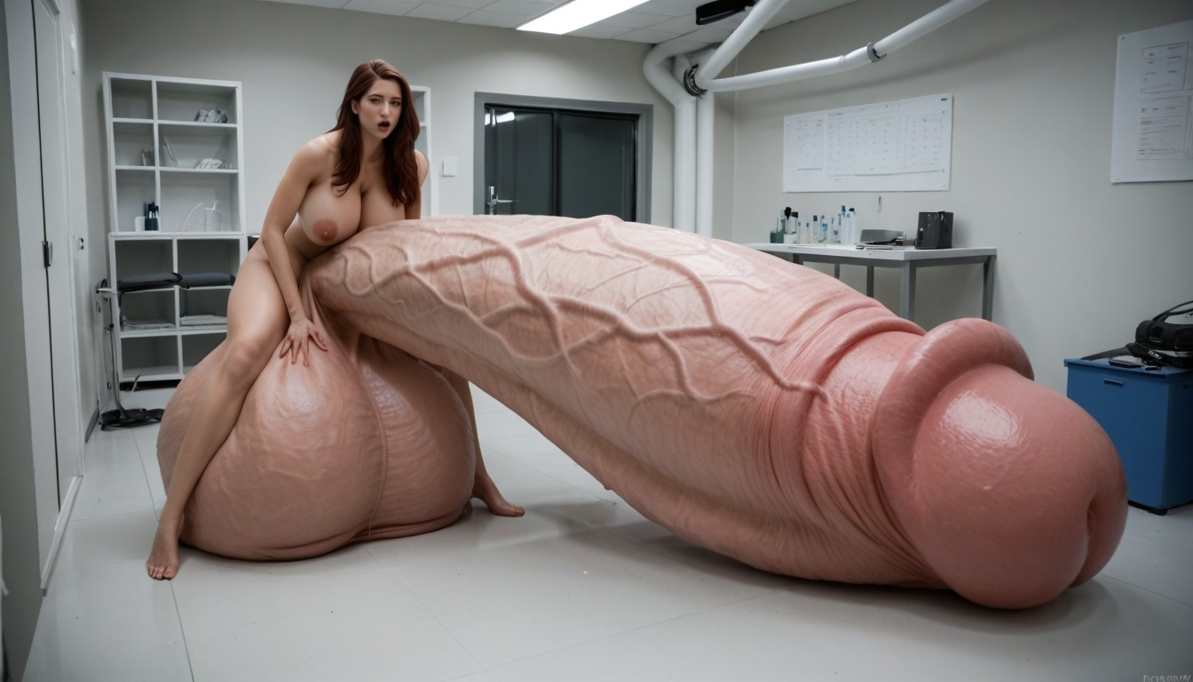 18+, Sorprendida, Gigantic Testicles Porno shemale IA