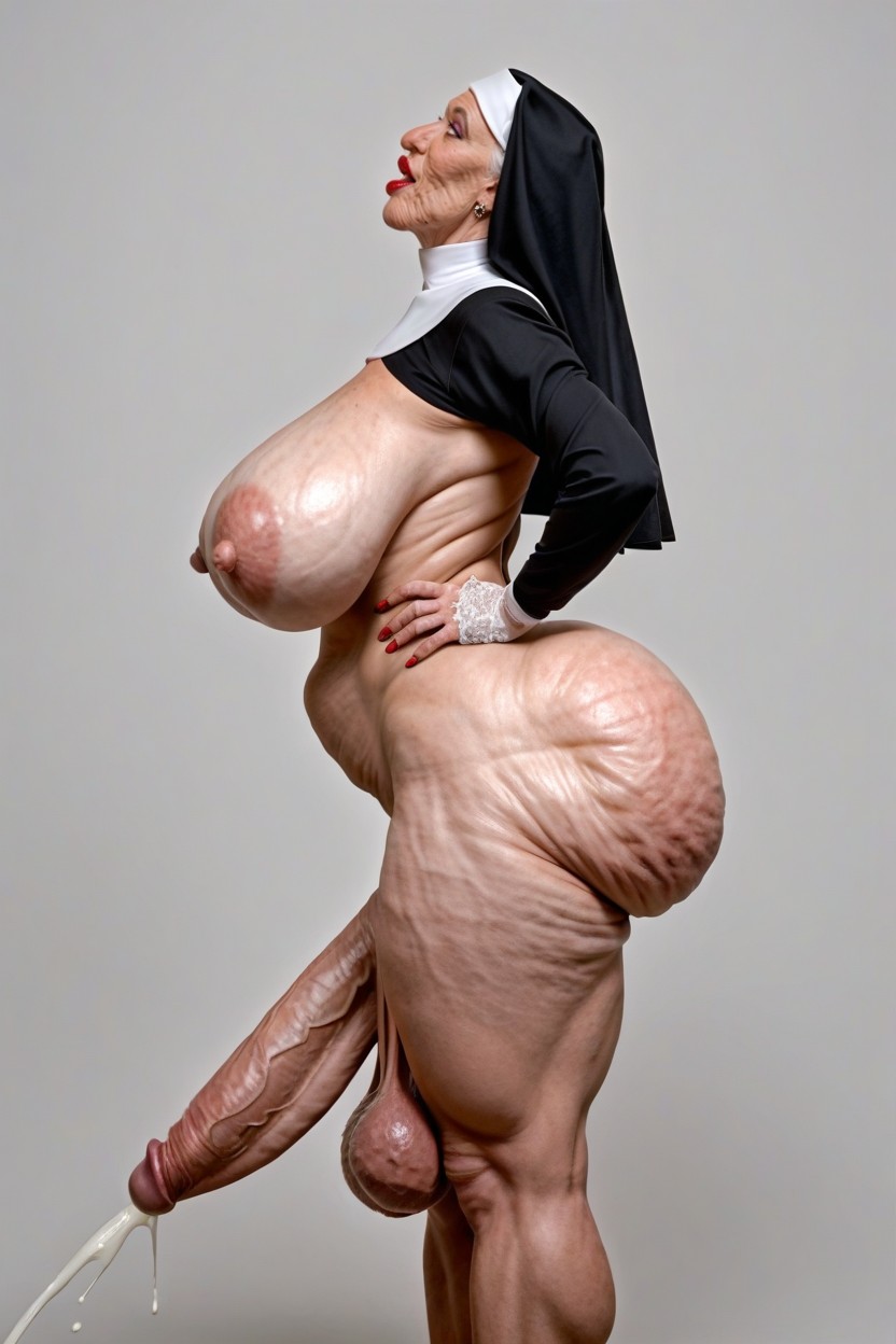 Bimbo, Catholic Nun, Wrinkles On Ass Porno IA transsexuelle