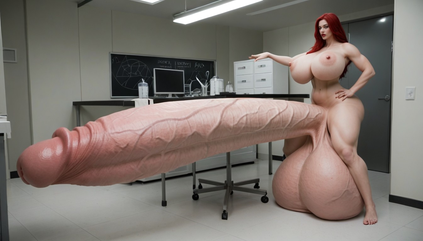 Sentada, Looking At Penis, Absurdly Oversized Hyper Penis Porno shemale IA