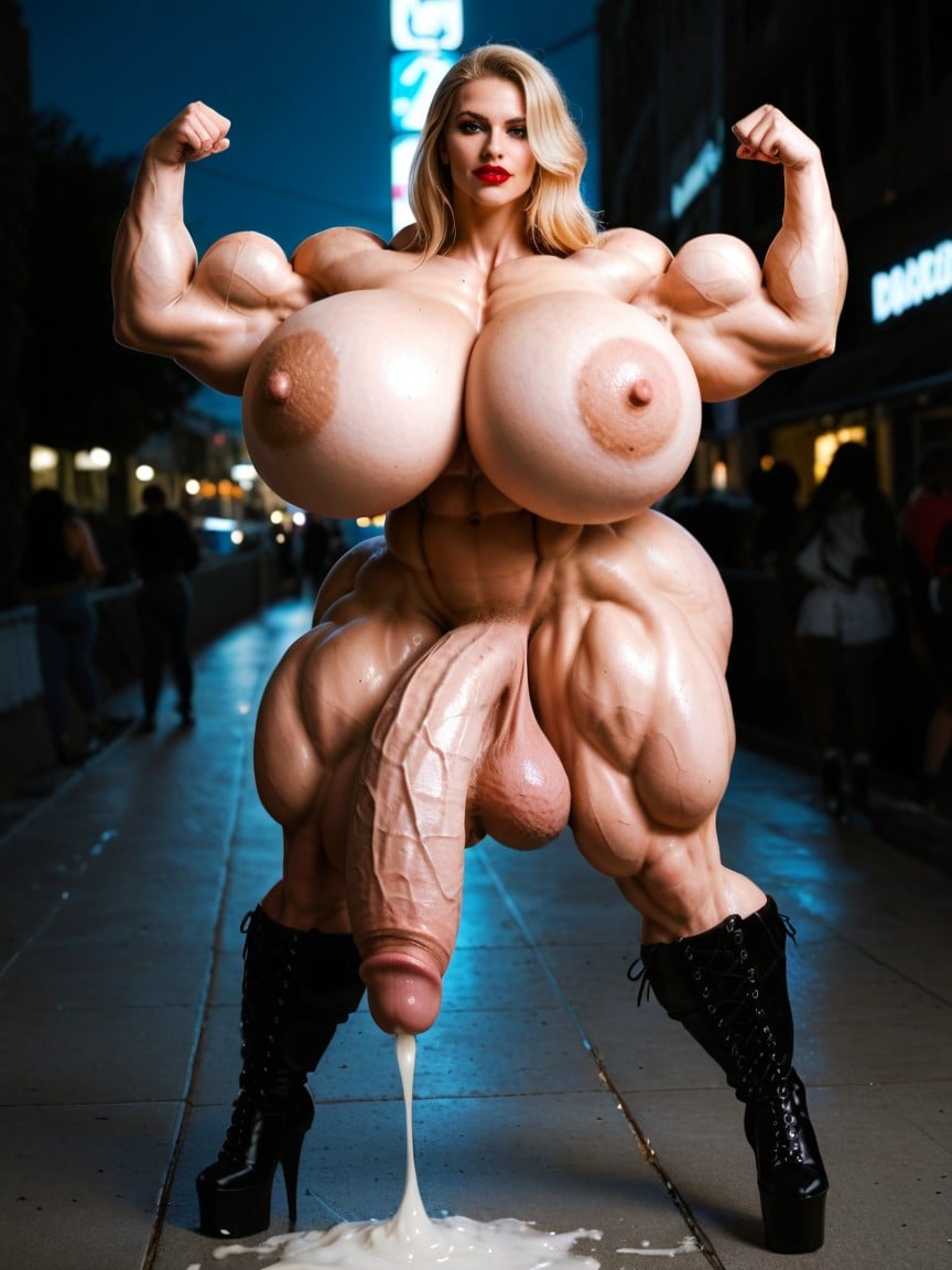Excessive Cum, Flexing, Beautiful Face 쉬메일 AI 포르노