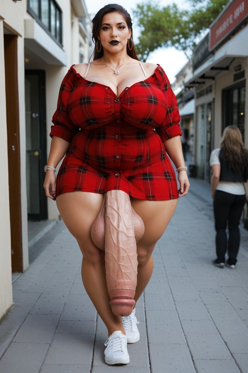 Bbw, Fat Meaty Cock, Cock Below Her Knees Transfrau KI-Porno