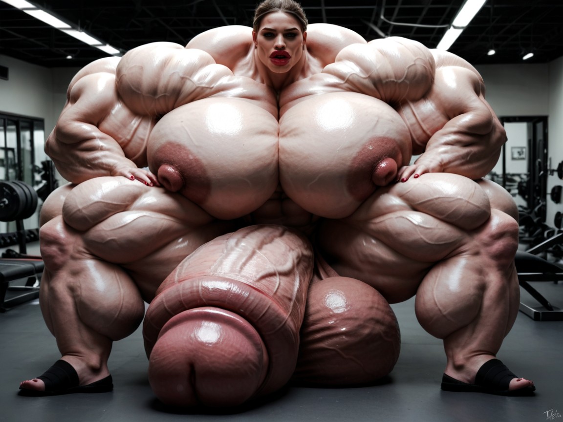 Hyper Monster Oversized Gigantic Muscle, Hyper Monster Oversized Gigantic Massive Wide Penis, Hyper Monster Oversized Gigantic Massive Muscle Shoulder Porno IA transsexuelle