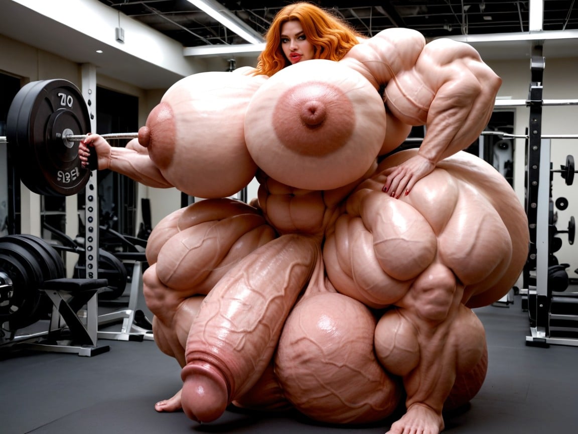 Hyper Monster Extremely Oversized Gigantic Massive Muscle, Penis Is Just Way Too Gigantic, Pénis Plus Grand Que Le Corps Porno IA transsexuelle