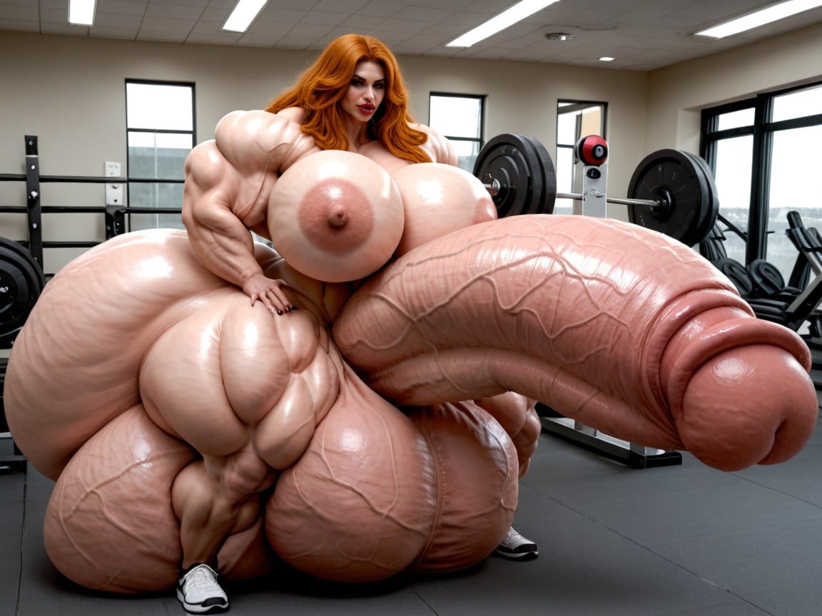 Nude Hyper Futanari With Hyper Gigantic Penis, Hyper Long Penis, Hyper Monster Absurdly Oversized Enormous Gigantic Massive Pecs Porno IA transsexuelle