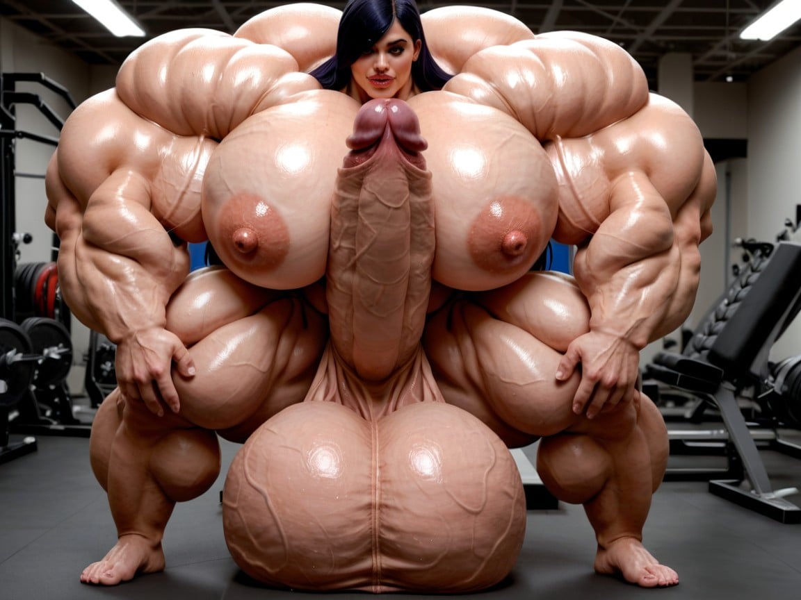 Balls Are Just Too Gigantic, Hyper Monster Oversized Gigantic Massive Wide Penis, Hyper Oversized Gigantic Penis Travesti IA Pornô