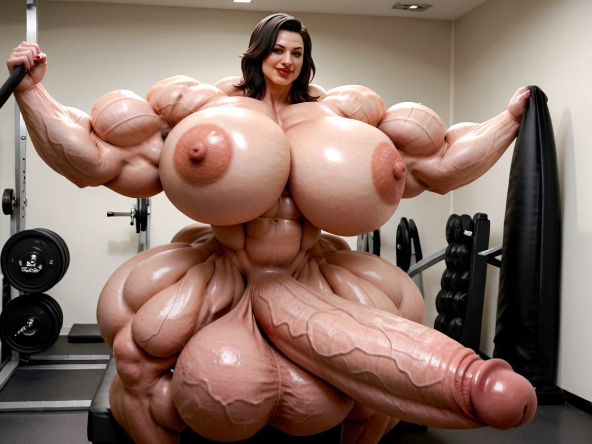 Hyper Gigantic Penis, Hyper Monster Oversized Gigantic Massive Abs, Hyper Long Penis Porno IA transsexuelle