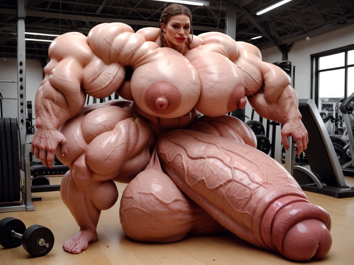 Hyper Gigantic Massive Penis, Gorgeous Face, And Biceps The Size Of The Gym Porno IA transsexuelle