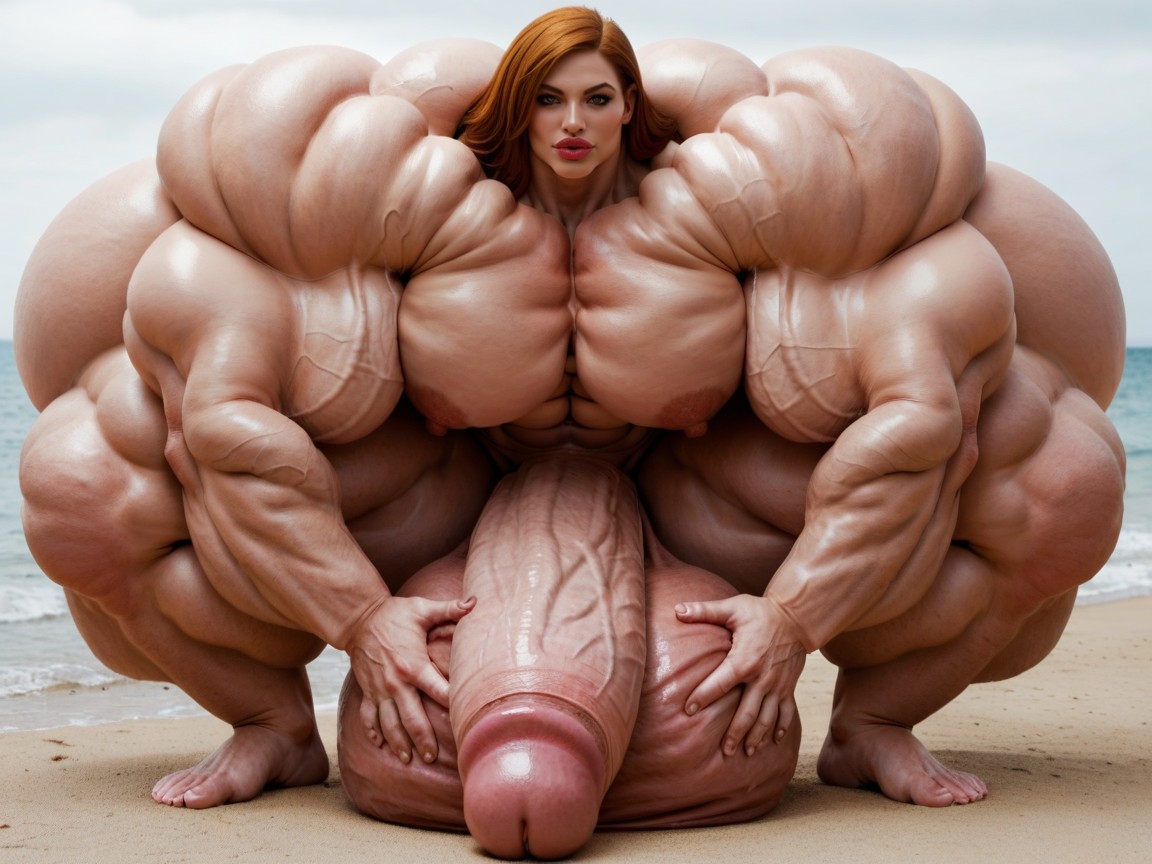 Hyper Monster Extremely Oversized Gigantic Massive Muscle, Hyper Balls Growth, Balls Are Big Enough To Touch The Floor Porno IA transsexuelle