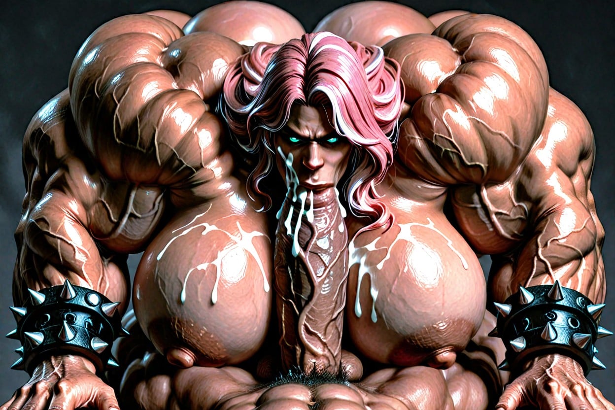 Hyper Gigantic Pectoralis Major, Gigantic Abdominal Muscles, Extreme Vascularity Porno IA transsexuelle