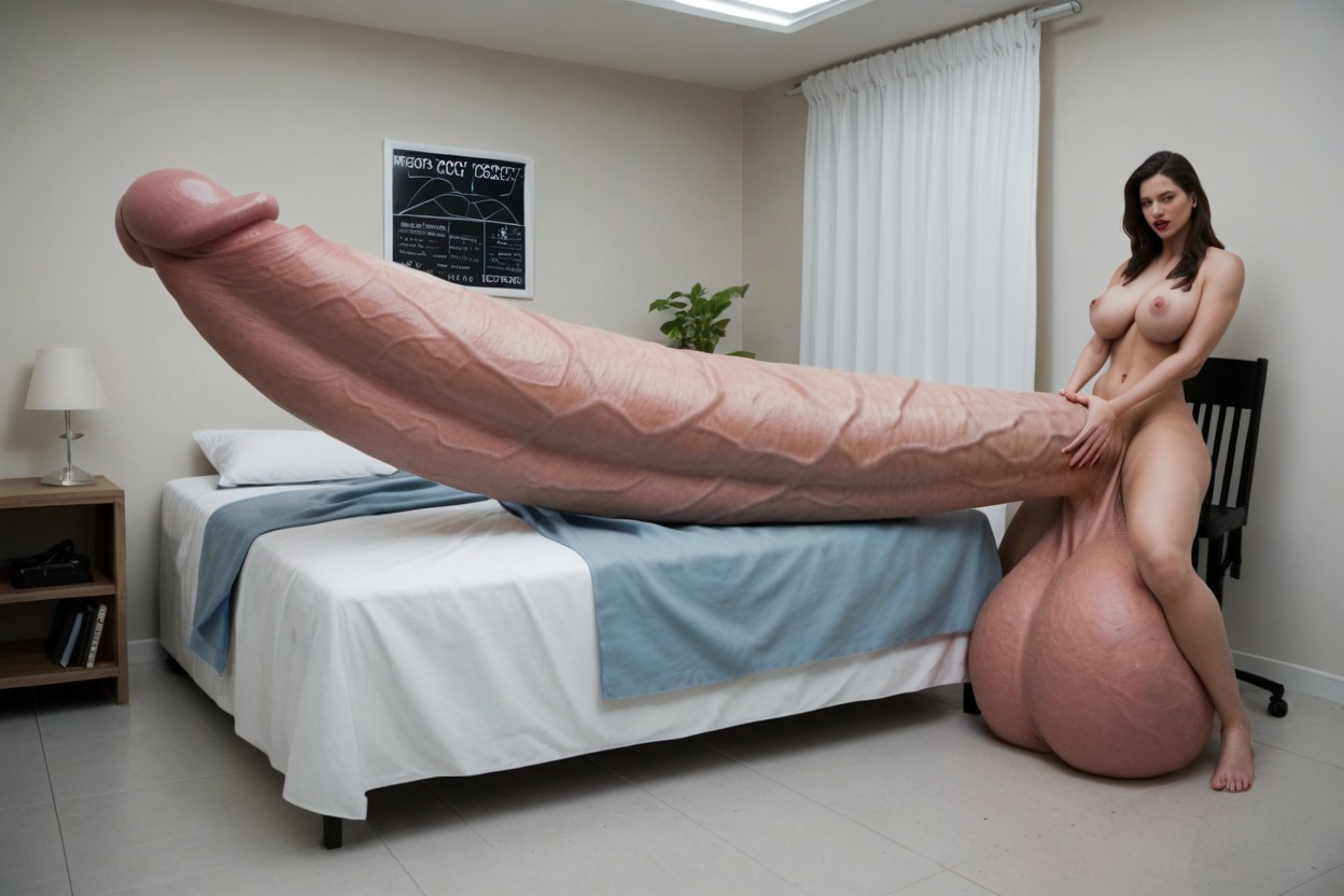 Gigantic Monstrous Penis, Hyper Gigantic Glans, Hyper Gigantic Balls Travesti IA Pornô