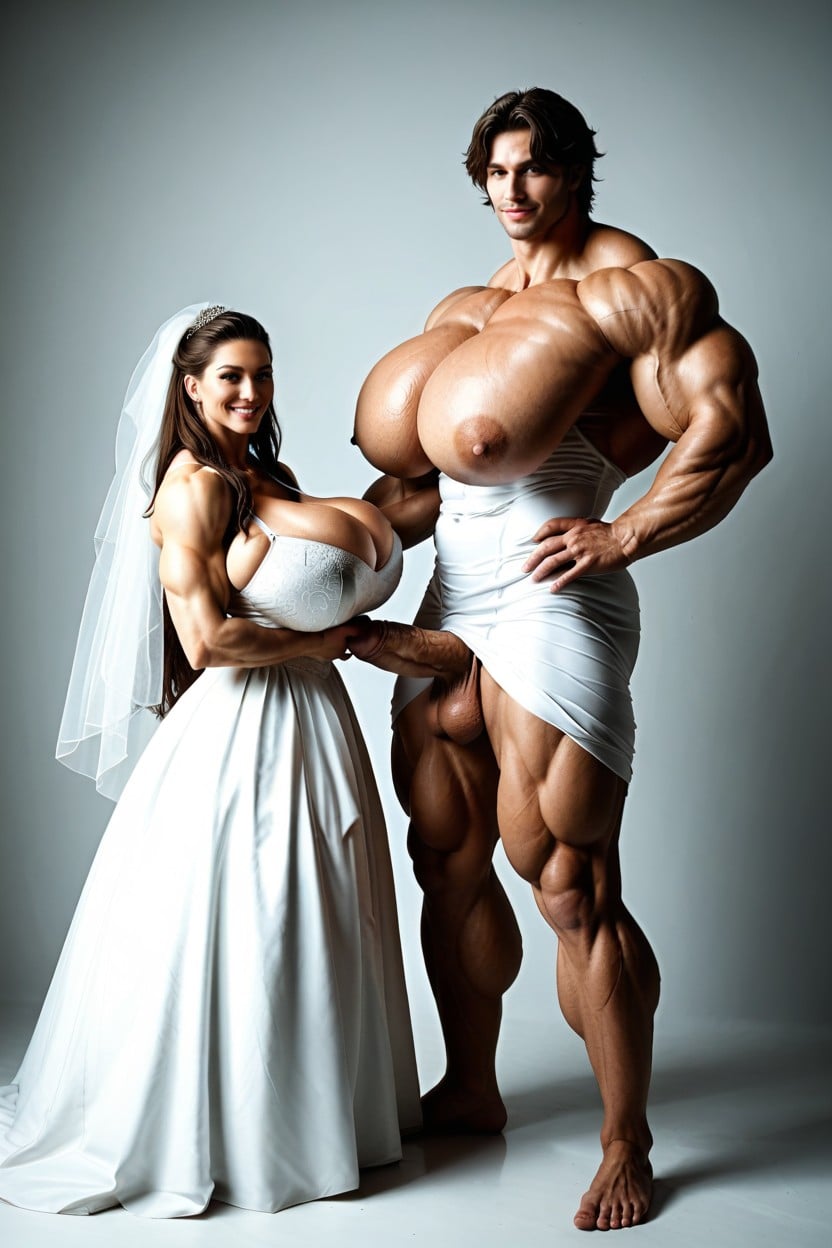 Throbbing, Muscular Woman, Massive Porno IA transsexuelle