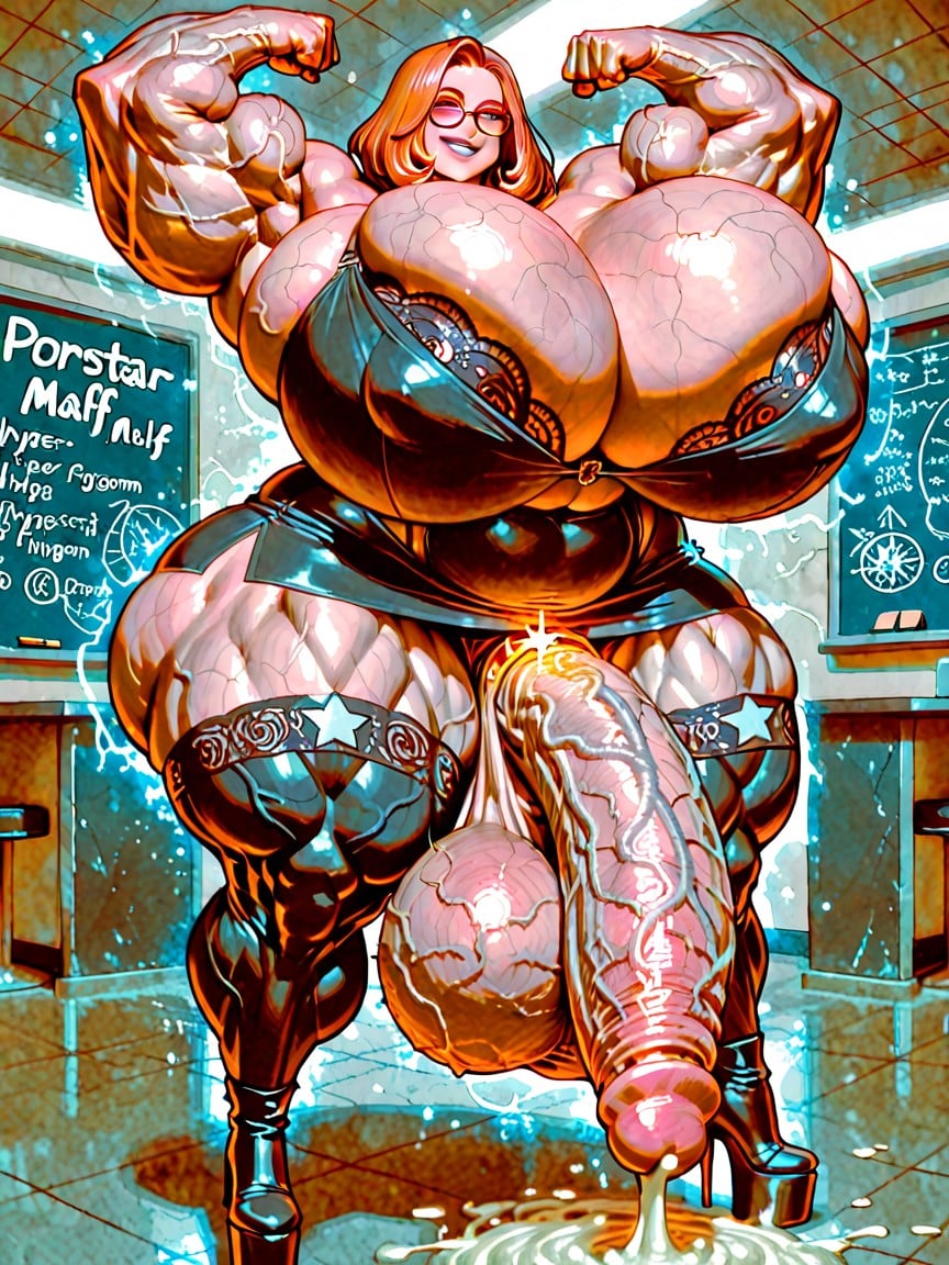 教室, Penis Longer Than Body, Super Wide Hips 人妖AI色情