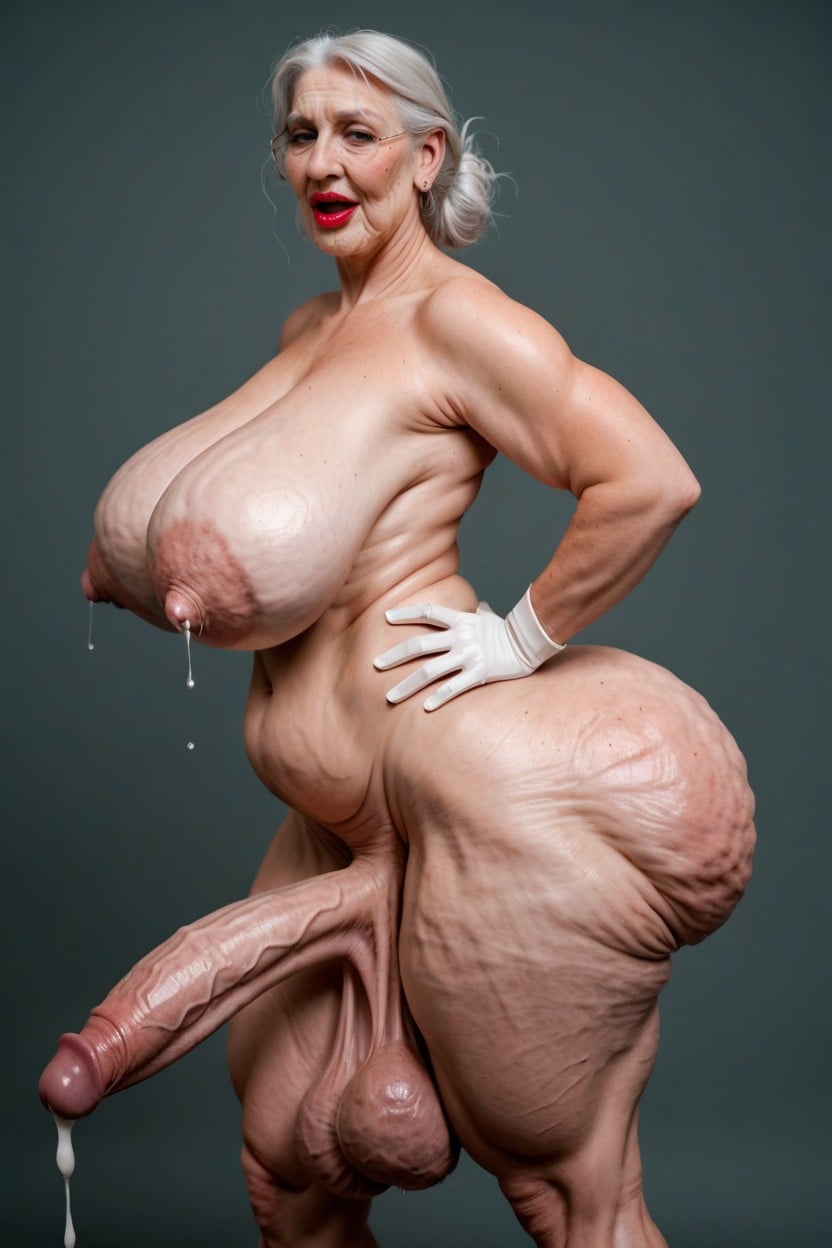 Hyper Long Cocks, Wrinkles On Legs, Extremely Veiny Breasts Porno IA transsexuelle