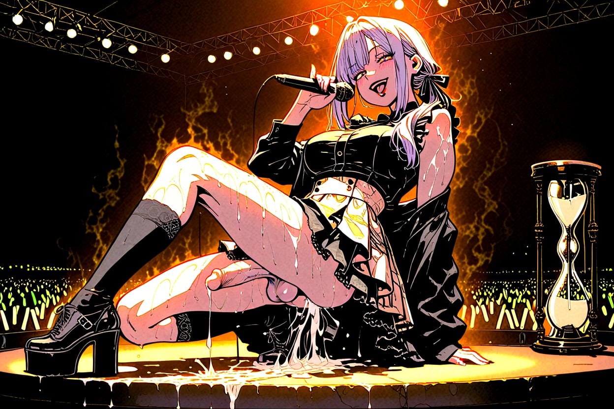 Spotlight, Colorful Idol Stage Dress, Hair Ribbon Транссексуалы AI порно