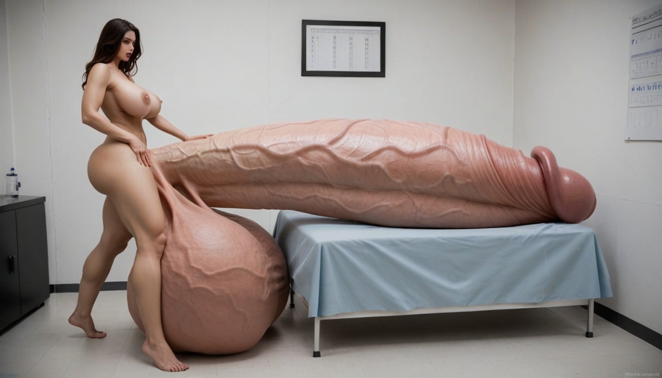 Hyper Gigantic Balls, Gigantic Penis, Nude Hyper Futanari With Hyper Gigantic Penis Porno IA transsexuelle