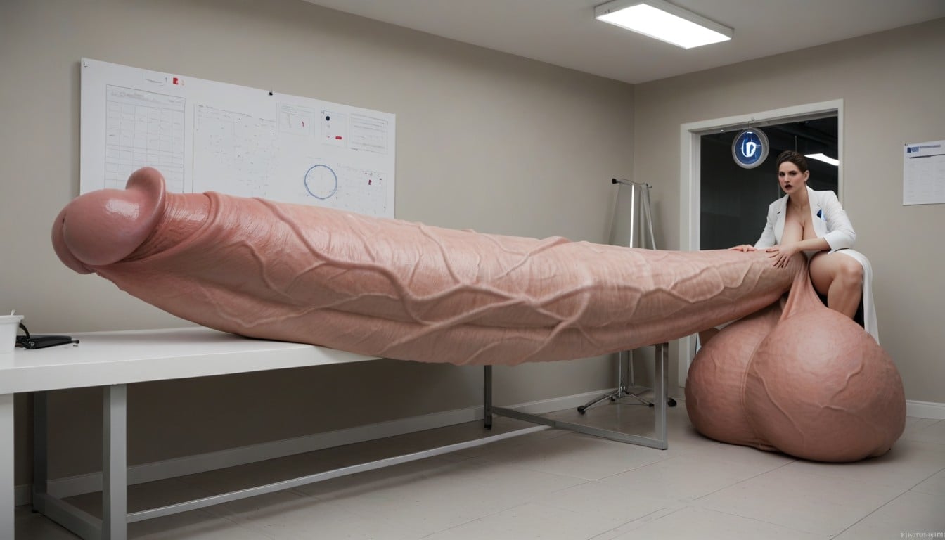 Testicles Are Just Too Gigantic, Penis Fills Out Entire Room, Huge Veins On Penis Porno IA transsexuelle