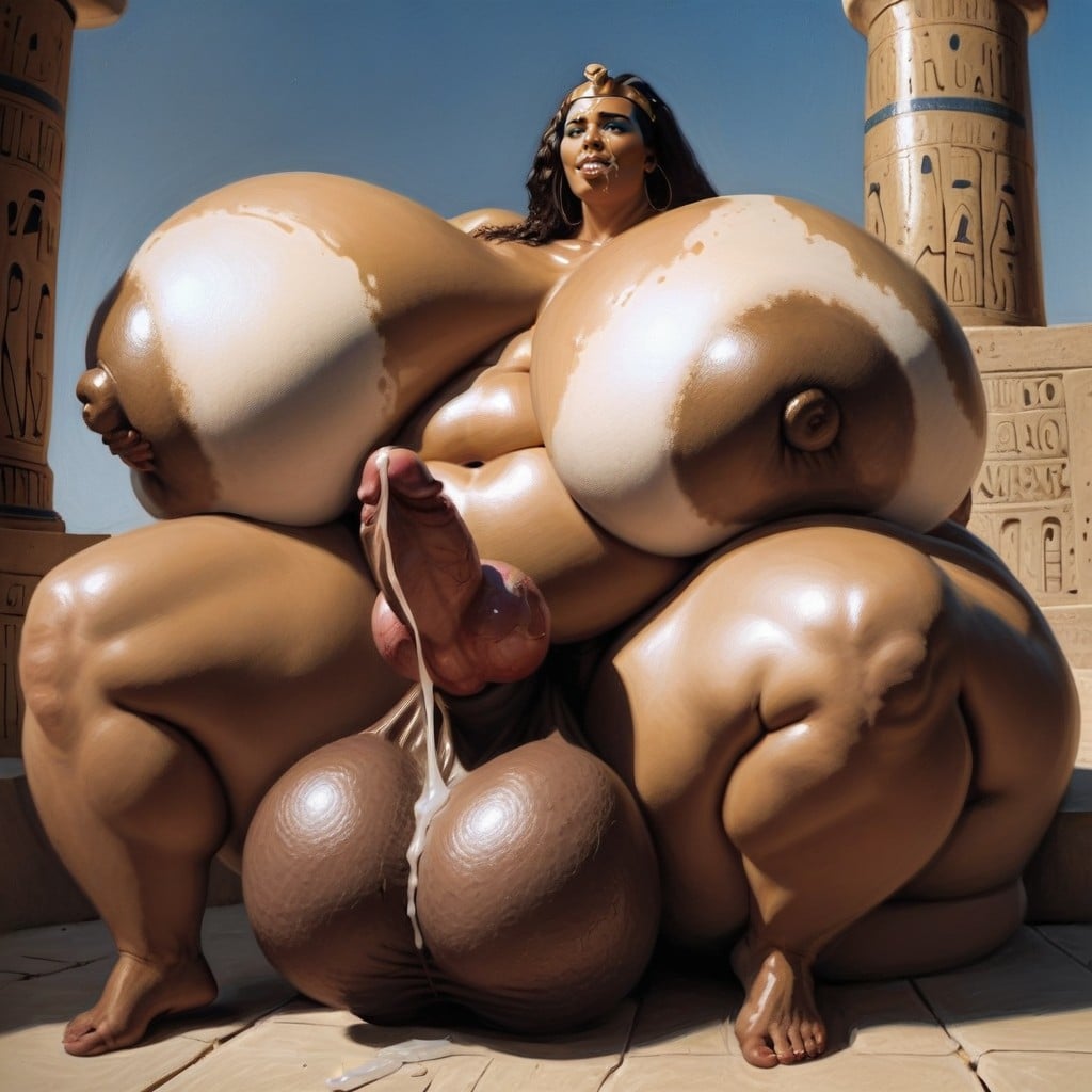 Erect Dick, Hyper Obese Figure, Petit Porno IA transsexuelle