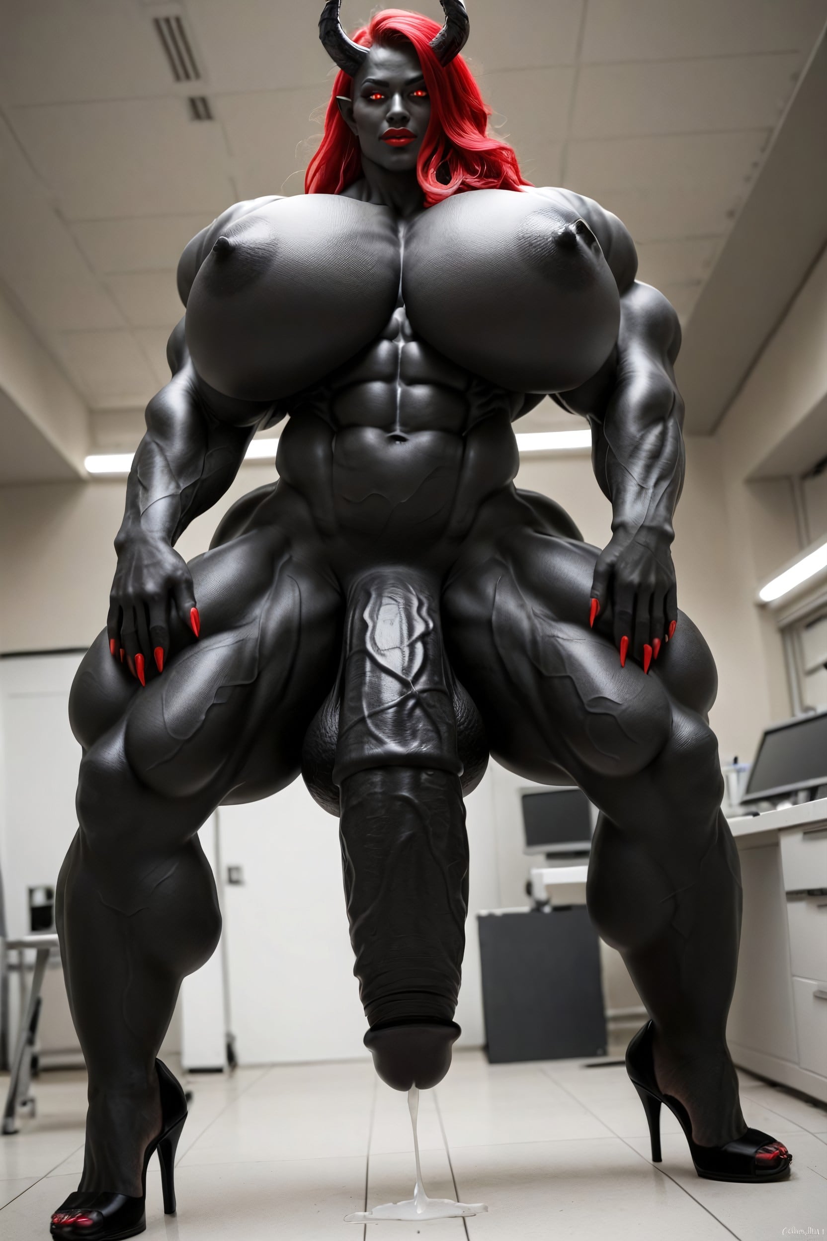 Venom Skin, Big Oni Horns, Gigantic Tits Porno IA transsexuelle