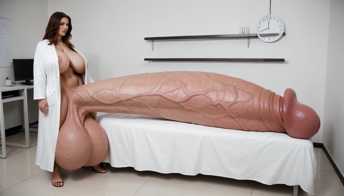 Hyper Gigantic Glans, Fashion Show, Balls Are Big Enough To Touch The Floor Shemale AI Porn