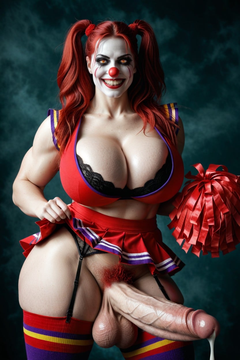 Hulking Monstrous Balls, Poils Pubiens, Sein Massif Porno IA transsexuelle