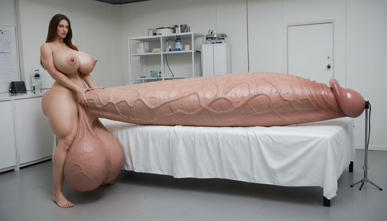 Penis Is Just Way Too Gigantic, Absurdly Oversized Hyper Penis, 18+ Porno IA transsexuelle