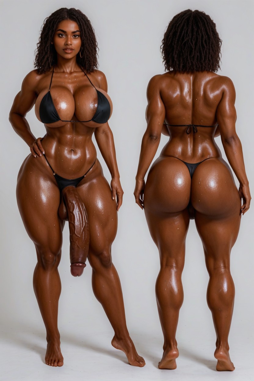 Standing Feet Spread, Detailed Face, Big Cleavage 쉬메일 AI 포르노