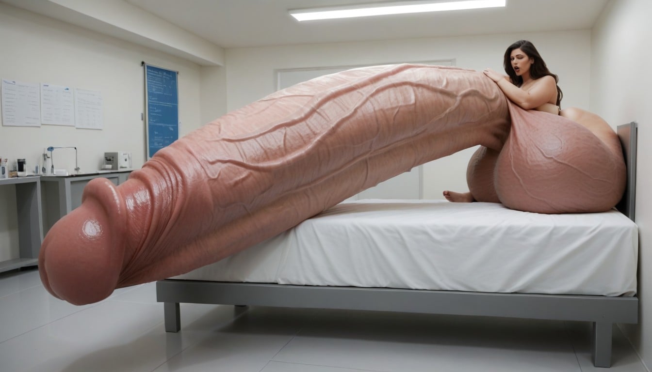 Hyper In M Gigantic Penis, Penis The Size Of The Room, Testicles Are Just Too Gigantic Porno IA transsexuelle