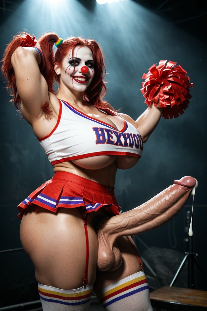 Most Massive Penis Ever, Red Clown Nose, Gigantic Muscular Thighs Porno shemale IA